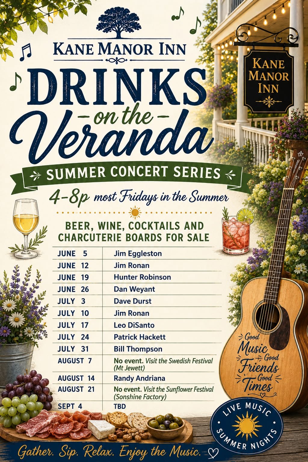 Kane Manor Inn Drinks of the Veranda 2026